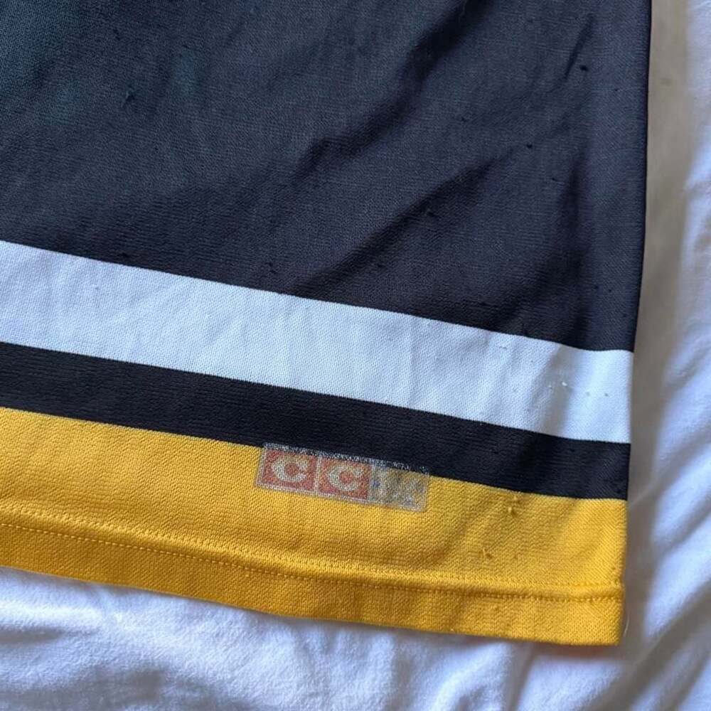 CCM Pittsburgh Penguins Diagonal Hockey Jersey Size M Vintage 90s - Picture 5 of 8
